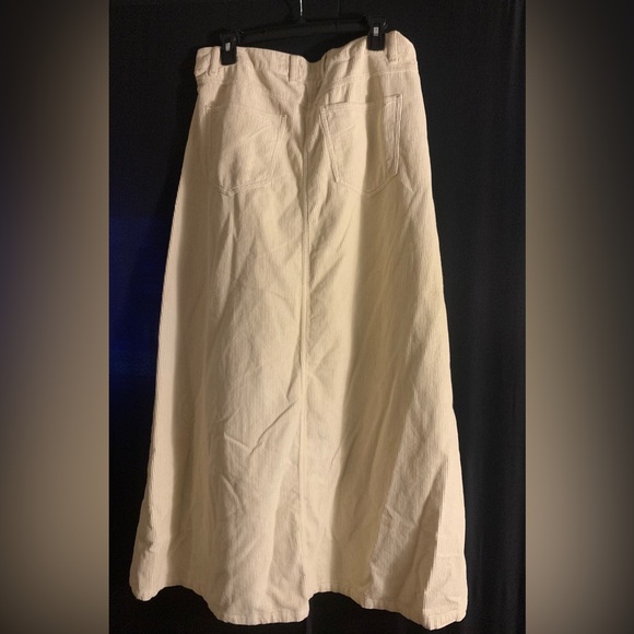 New FP WE THE FREE As You Are Corduroy Maxi Skirt In Beechwood Size 12 - Picture 9 of 11